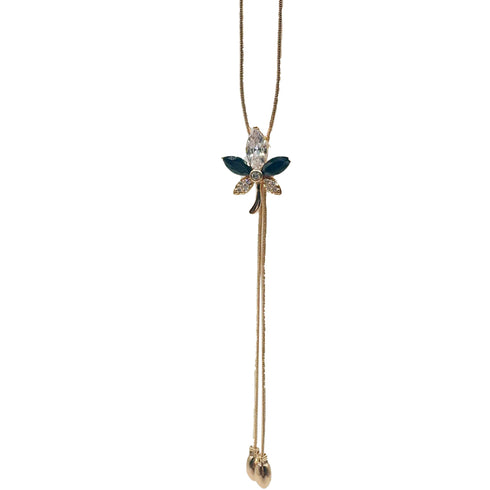 Azure Blossom Elegance Necklace - D170 - 2